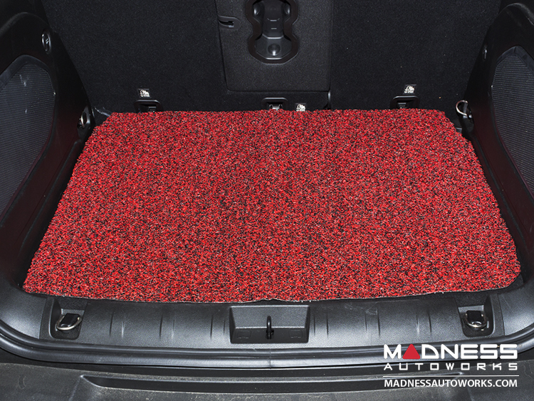 Jeep Renegade All Weather Cargo Mat - Rubber Woven Carpet - Red + Black 